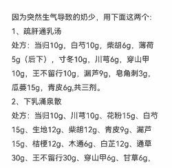 母猪产后下奶中药方