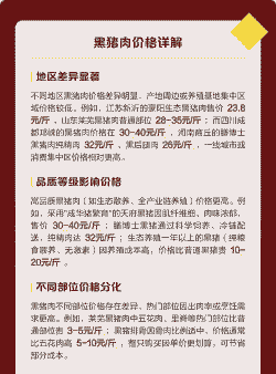 黑猪肉多少钱