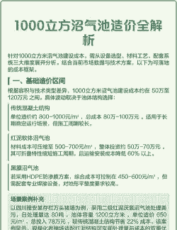 建设一个沼气池多少钱