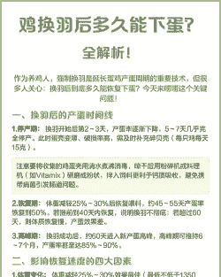 蛋鸡换羽体重降多少