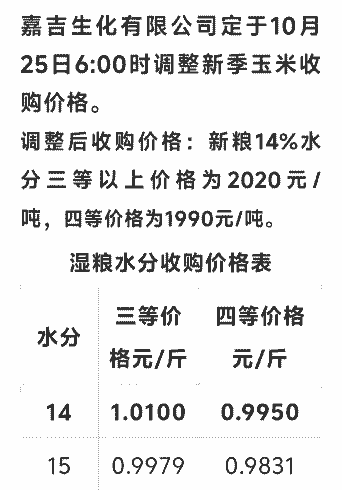 东北吉林松原玉米价格