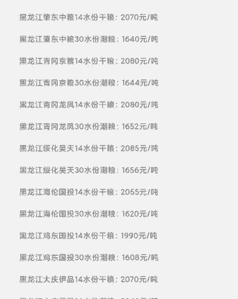 内蒙古最近玉米价格情况