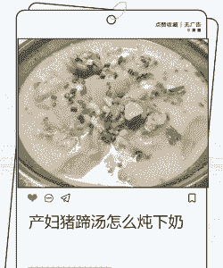 母猪产后喝什么