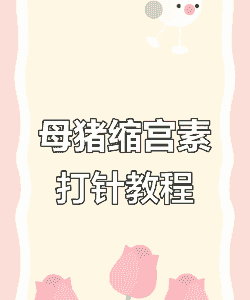 母猪产后打针药量多少