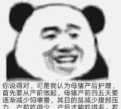 类似于母猪产后护理的梗