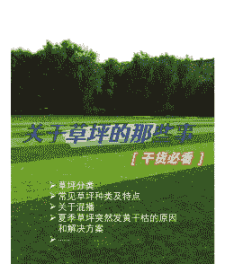 如何养护草坪 如何养护草坪