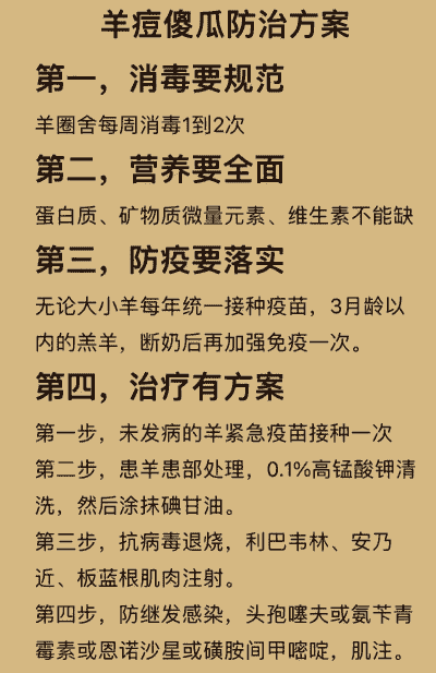 山羊常见疾病防治方法