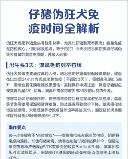 仔猪什么时候打伪狂犬