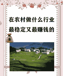 前几年农村干什么致富