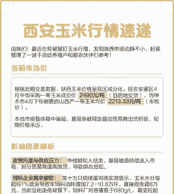 陕西玉米什么价