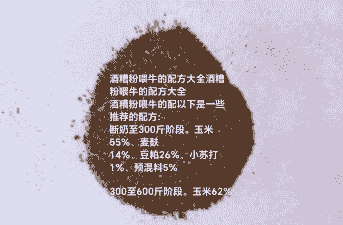 养牛用什么酒糟好