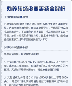 猪场建设需什么手续