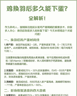 鸡 为什么要换羽