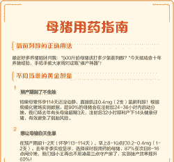 母猪生产什么用药