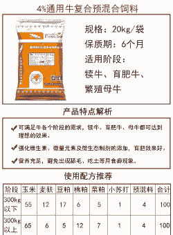 育肥牛预混料起什么作用