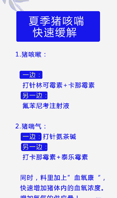 猪大声咳嗽打什么针