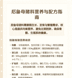 养母猪吃什么料好