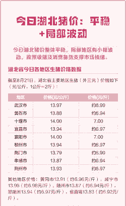 湖北省生猪价格