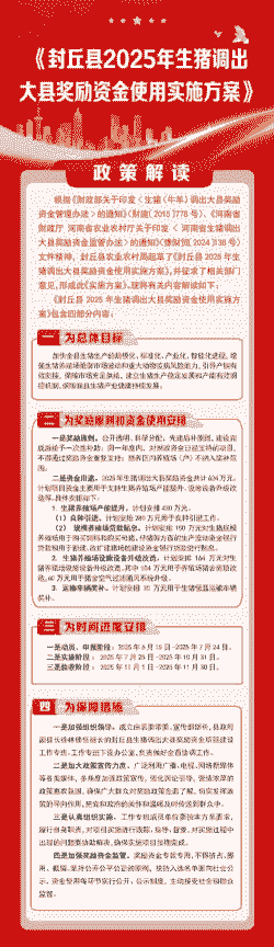 生猪大县奖励政策