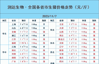 东北生猪最新价格