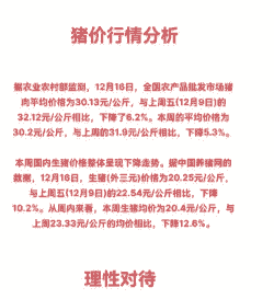 生猪价格行情能否回升