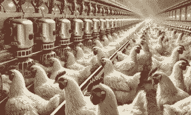 美国肉鸡养殖效率