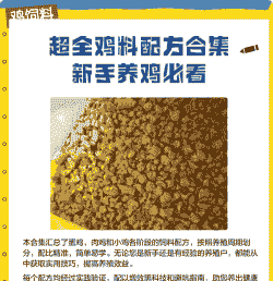 肉鸡育雏料营养标准