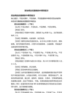 肉鸡气囊炎药物组方