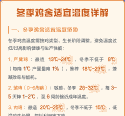 冬天肉鸡适合的温度