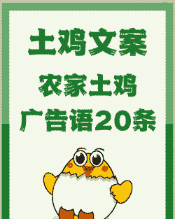 山林土鸡养殖宣传语怎么写