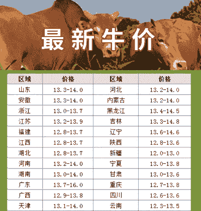 牛羊价格从哪里看的到
