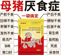 母猪产后不排便不吃