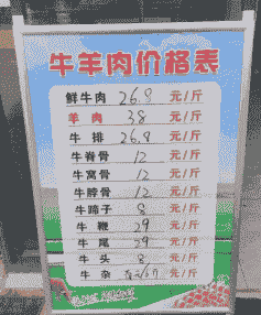 河北邢台猪牛羊肉价格