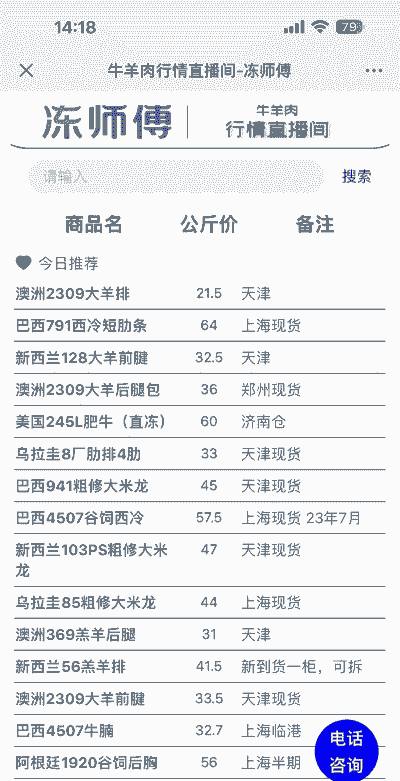 蒙古国出口牛羊肉价格