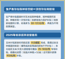 玉米种植补贴额度