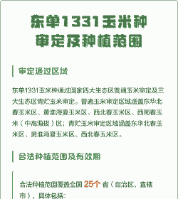 东丹玉米种植面积