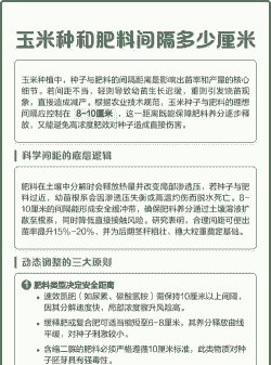 玉米种植要多少肥