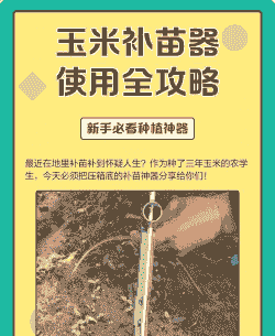 玉米种植器怎么用的