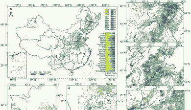 全国各地的玉米种植面积