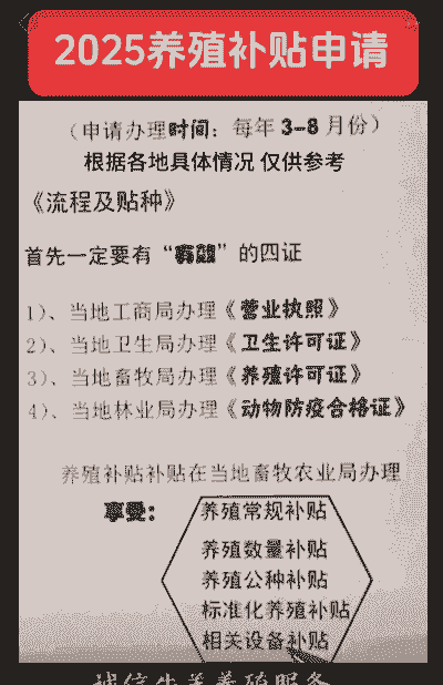 养殖户补贴怎么报名