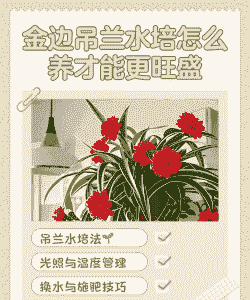 水培金边吊兰怎么养殖