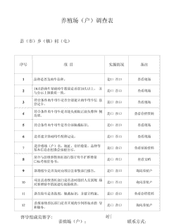 怎么在畜牧站调查养殖量