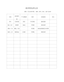 养殖场废弃物台账怎么填