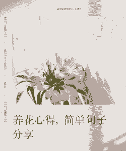 听说养花养心情