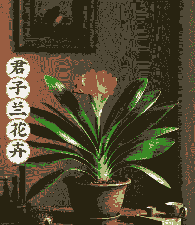 栽君子兰用什么花