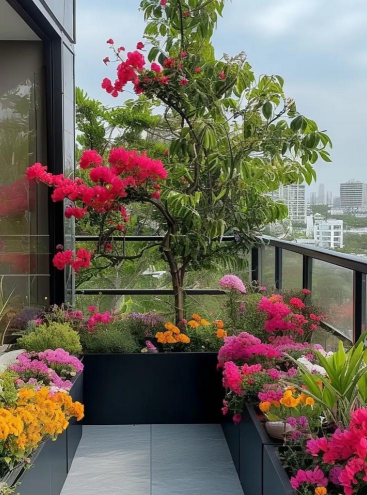 室外平台养什么花好